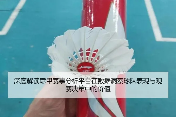 深度解读意甲赛事分析平台在数据洞察球队表现与观赛决策中的价值